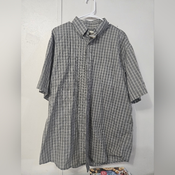 Wrangler Riata Gray Plaid Button Down Shirt! - Picture 1 of 6